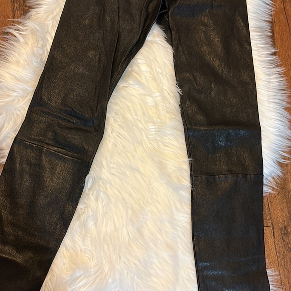 Row Moto Leather Leggings Pants - Picture 7 of 11
